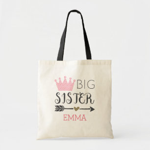 Personalised Big Sister Tote Bag