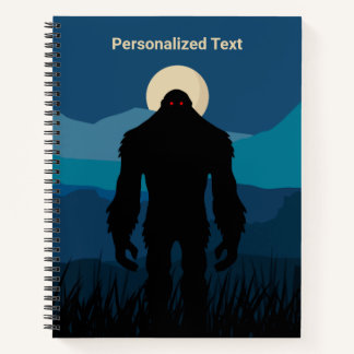 Personalised Bigfoot Notebook