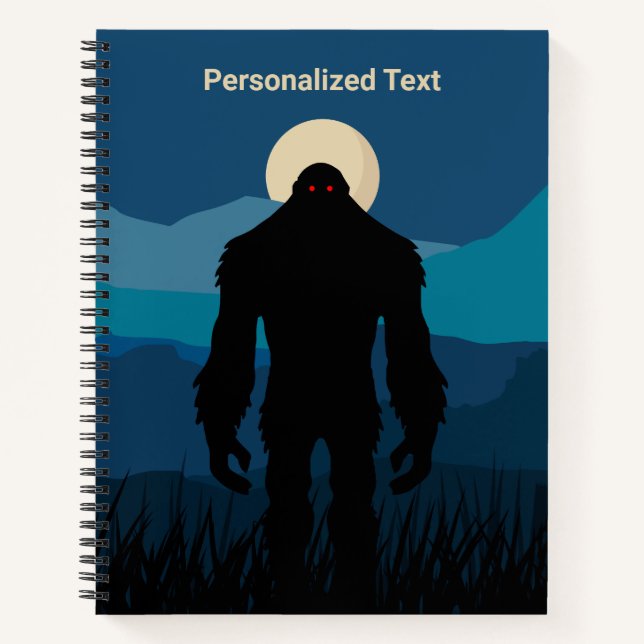 Personalised Bigfoot Notebook (Front)