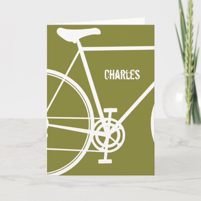 Personalised Bike note cards (Front)