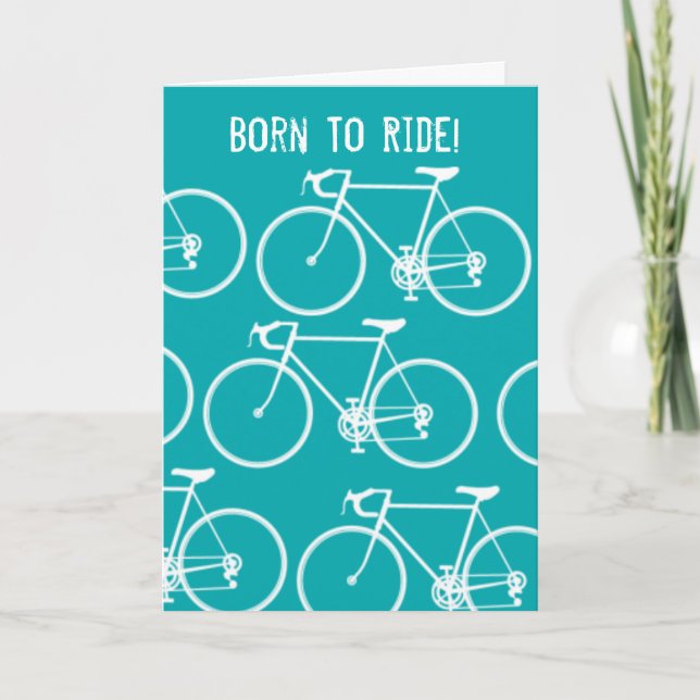 Personalised Bike note cards (Front)