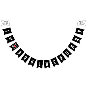 Personalised Biker Couple Wedding Anniversary Bunting