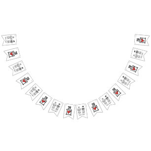 Personalised Biker Couple Wedding Anniversary Bunting