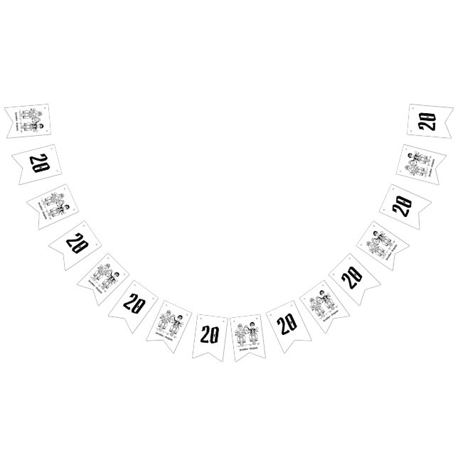 Personalised Biker Couple Wedding Anniversary Bunting (All)