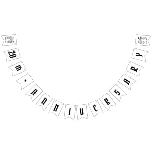 Personalised Biker Couple Wedding Anniversary Bunting