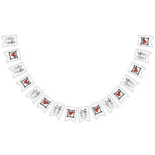 Personalised Biker Couple Wedding Bunting