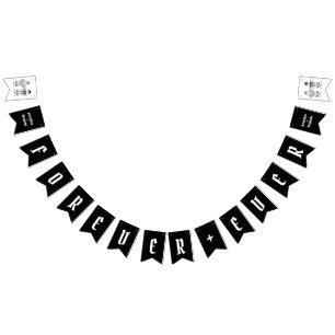 Personalised Biker Couple Wedding Bunting