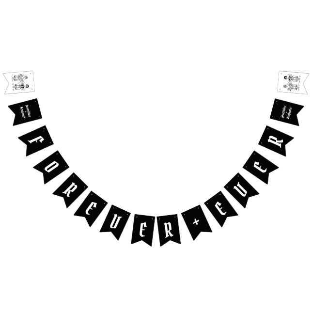 Personalised Biker Couple Wedding Bunting (All)