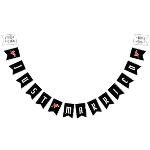 Personalised Biker Couple Wedding Bunting