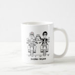 Personalised Biker Couple Wedding Gift Ceramic Mug<br><div class="desc">A biker motorcycle wedding ceramic mug which can be personalised with both the couple's names on the front and wedding date on the Groom's bike number plate on the back. If you would like to change the size or font of the names and date please click on 'Personalise this template'...</div>