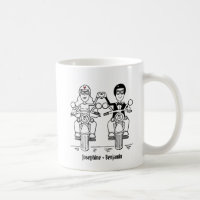 Personalised Biker Couple Wedding Gift Ceramic Mug