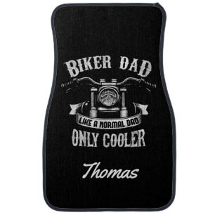 Personalised Biker Dad Like Normal Dad Only Cooler Car Mat