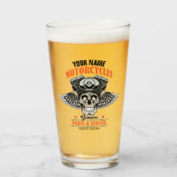 Personalised Biker Flying Skull Motorcycle Shop 