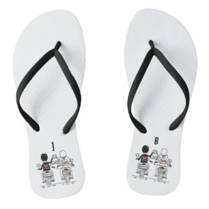 Personalised Biker Motorcycle Wedding Flip Flops