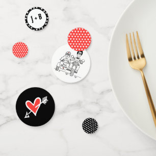 Personalised Biker Motorcycle Wedding Table Confetti