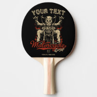 Personalised Biker Skeleton Motorcycle Shop Garage