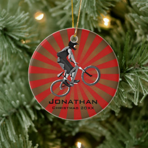Personalised Biking Ornament