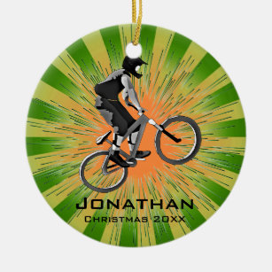 Personalised Biking Ornament