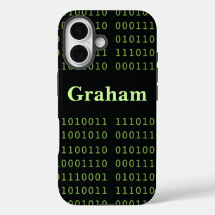 Personalised Binary Code iPhone 16 Case
