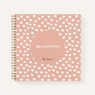 personalised binder, boho binder, pattern boho notebook