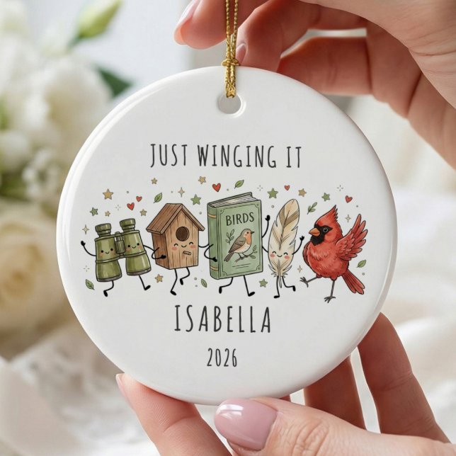 Personalised Bird Lover Ornament (Creator Uploaded)