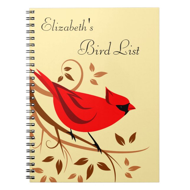 Personalised Bird Watcher Journal (Front)
