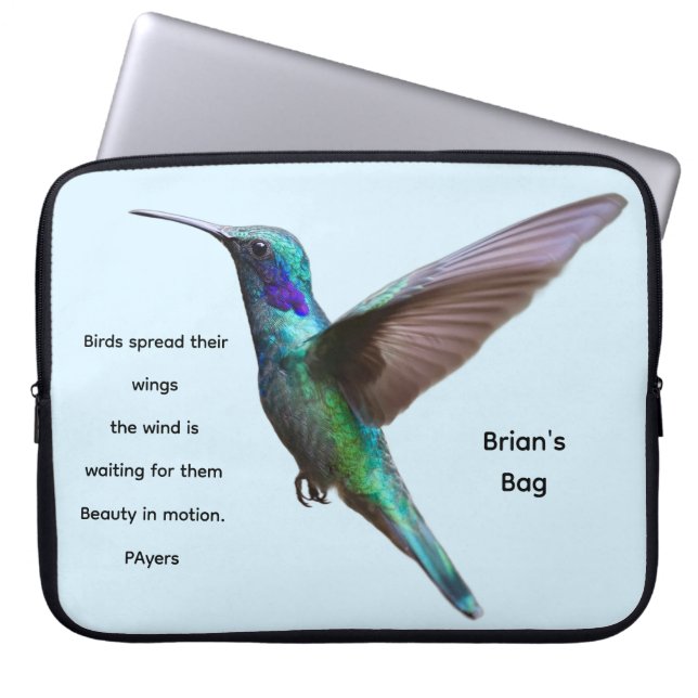 Personalised Birds spread their wings... Laptop Sleeve (Front)
