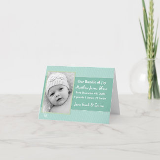 Personalised Birth Announcement Card