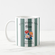 Personalised Birth Flower Mug