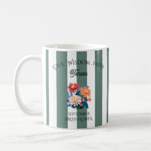 Personalised Birth Flower Mug 