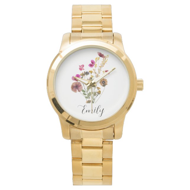 Personalised Birth Flower Watch (Front)