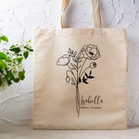Personalised Birth Month Flower August Boho