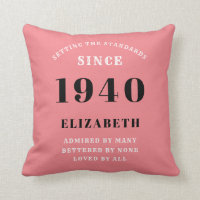 Personalised Birthday 1940 Pink Girly Elegant Chic