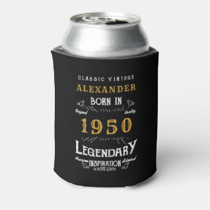Personalised Birthday 1950 Add Your Name Legendary Can Cooler