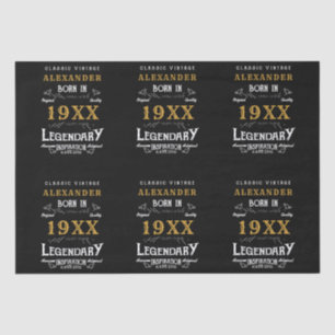 Personalised Birthday Add Name Legendary Father Tissue Paper