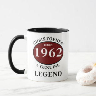 Personalised Birthday Add Name Year Born Coffee Mug