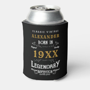 Personalised Birthday Add Your Name Year Legendary Can Cooler