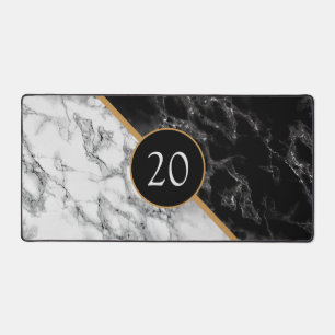 Personalised Birthday Anniversary Gift Marble Desk Mat