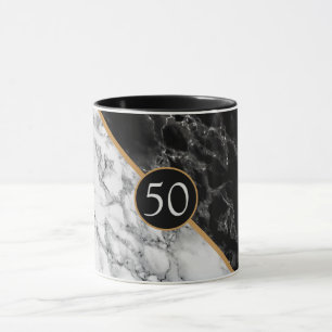:Personalised Birthday Anniversary Mug Marble