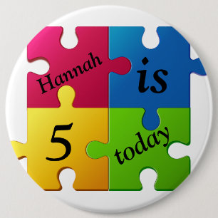 Personalised Birthday Badge - 5 Today