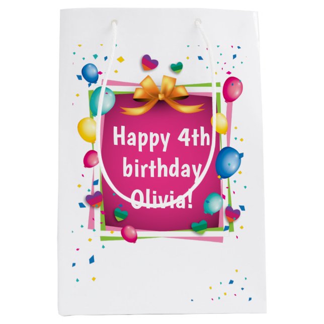 Personalised Birthday Bag (Front)