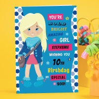 Personalised Birthday - Blonde Girl