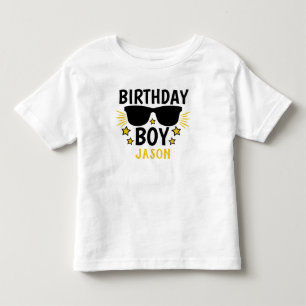 Personalised  Birthday Boy Hollywood Style Toddler T-Shirt