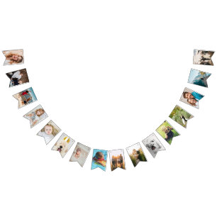 personalised birthday bunting with photos bunting 