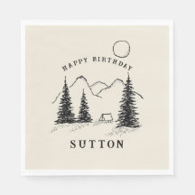 Personalised Birthday Camping