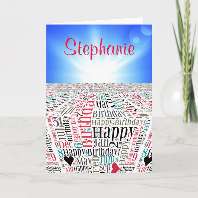Personalised Birthday Card (Front)