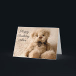 Personalised Birthday Card - Fluffy Teddy<br><div class="desc">Personalised birthday card. Just change the name on the front & your message inside.</div>