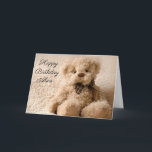 Personalised Birthday Card - Fluffy Teddy<br><div class="desc">Personalised birthday card. Just change the name on the front & your message inside.</div>