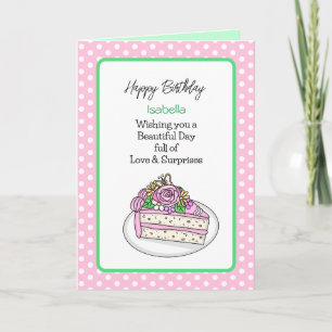 Personalised Birthday Card for Her