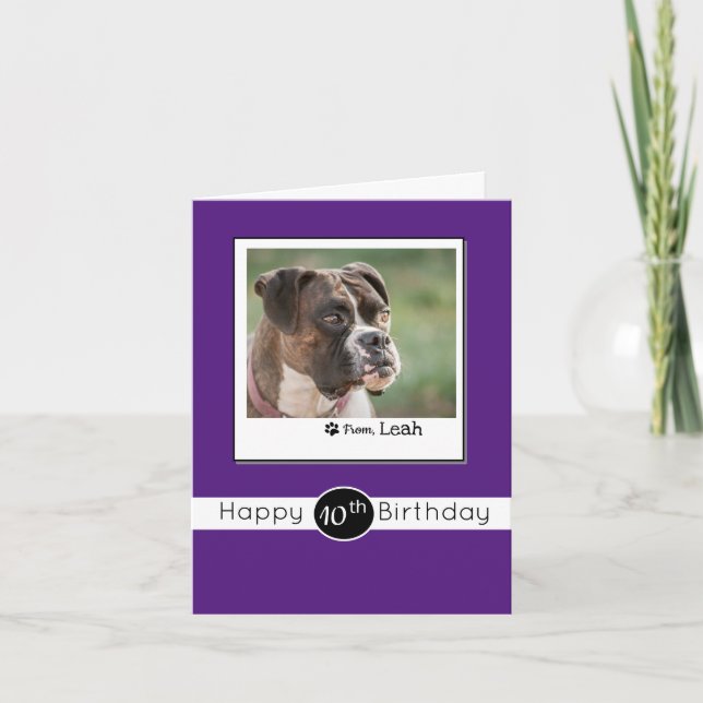 Personalised  Birthday Card From Your Dog (Front)